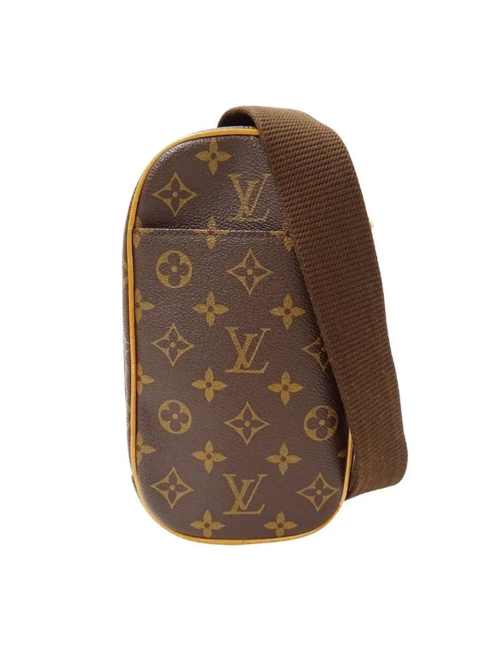 Louis Vuitton Shoulder Bag Monogram Canvas Pochette Gange Brown Crossbody Outfit